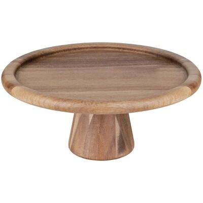 Olympia Acacia Cake Stand - 305mm Durable Natural Wood Olympia Acacia Cake Stand - 305mm Durable Natural Wood