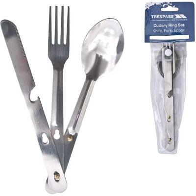 Trespass Chomp Camping Cutlery Set - Cutlery Set Trespass Chomp Camping Cutlery Set - Cutlery Set