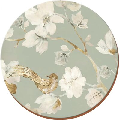 Creative Tops Ensemble de 4 sous-verres Floral Bleu Canard - Protège-table Creative Tops Ensemble de 4 sous-verres Floral Bleu Canard - Protège-table