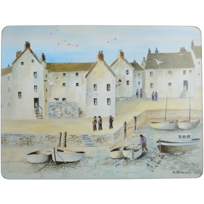 Creative Labs Cornish Harbour Pack Of 6 Premium Placemats - Placemat Creative Labs Cornish Harbour Pack Of 6 Premium Placemats - Placemat
