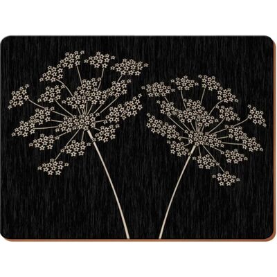 Creative Tops Silhouette Pack Of 4 Large Premium Placemats - placemats Creative Tops Silhouette Pack Of 4 Large Premium Placemats - placemats
