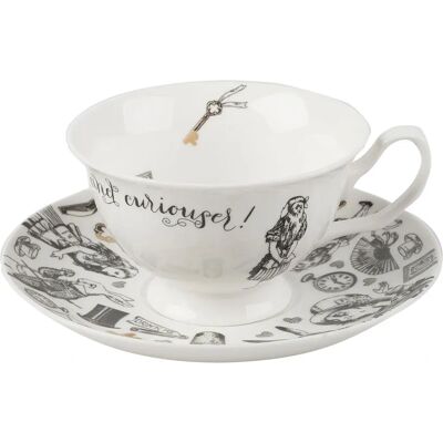 Victoria & Albert Alice im Wunderland Tasse und Untertasse Victoria & Albert Alice im Wunderland Tasse und Untertasse