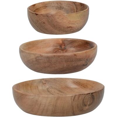 ARTESA Artesà Acacia Wood Serving Bowls Set 3pcs - Wooden Bowls ARTESA Artesà Acacia Wood Serving Bowls Set 3pcs - Wooden Bowls
