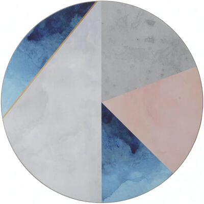 Creative Tops Geometric Palette Pack Of 4 Round Premium Placemats - Sets de Nappes Creative Tops Geometric Palette Pack Of 4 Round Premium Placemats - Sets de Nappes