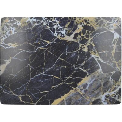Creative Tops Navy Marble Pack Of 4 Large Premium Placemats - Placemats Creative Tops Navy Marble Pack Of 4 Large Premium Placemats - Placemats