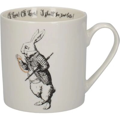V&A Alice i Underlandet Mugg - Vit Kanin - 350ml V&A Alice i Underlandet Mugg - Vit Kanin - 350ml
