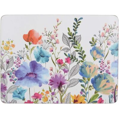 Creative Tops Meadow Floral Ensemble de 6 sous-verres - Multicolore Creative Tops Meadow Floral Ensemble de 6 sous-verres - Multicolore