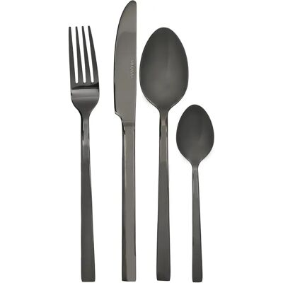 Mikasa Ciara Diseno 16 Piece Cutlery Set - Black Mikasa Ciara Diseno 16 Piece Cutlery Set - Black