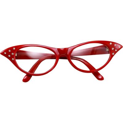 Bristol Novelty Damesbril 50s Vrouwelijk Stijl Rood - Bril Bristol Novelty Damesbril 50s Vrouwelijk Stijl Rood - Bril