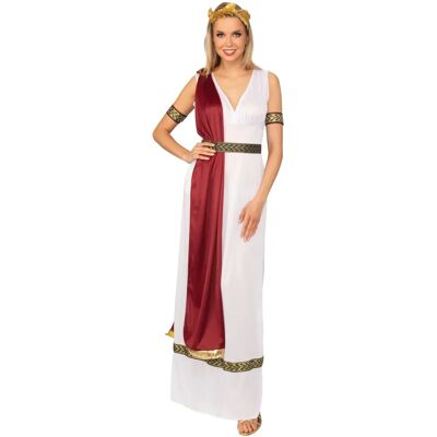 Bristol Novelty Greek Goddess - Small, Roman/Toga Party white red - Costume Bristol Novelty Greek Goddess - Small, Roman/Toga Party white red - Costume