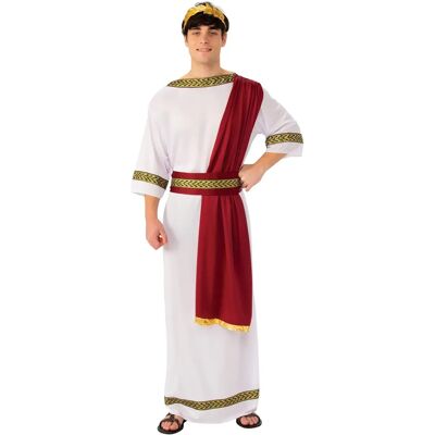 Bristol Novelty Greek God Costume - Adult, White/Red - Costumes Bristol Novelty Greek God Costume - Adult, White/Red - Costumes