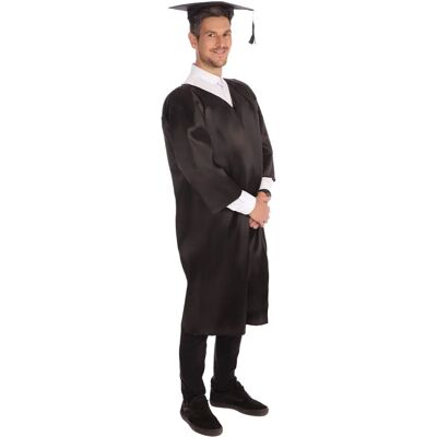 Bristol Novelty Vrouwen Graduation Jas - Unisex Volwassen Kostuum - Zwart Bristol Novelty Vrouwen Graduation Jas - Unisex Volwassen Kostuum - Zwart