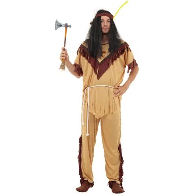 Costume Homme Indien Américain Bristol Novelty - Style Autochtone Américain - Publicité Costume Homme Indien Américain Bristol Novelty - Style Autochtone Américain - Publicité