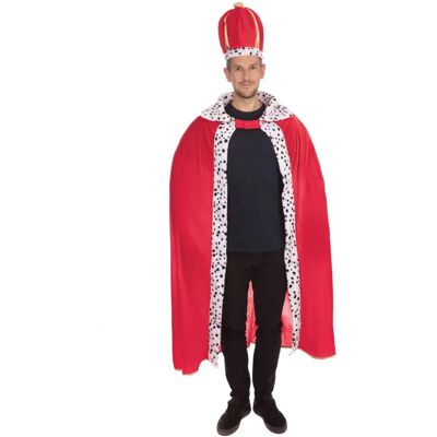 Bristol Novelty Herren König Kostüm - Robe & Krone Bristol Novelty Herren König Kostüm - Robe & Krone