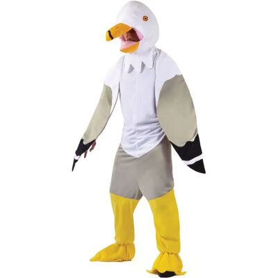 Bristol Novelty Seagull Costume Big Head Adult Chest Size 44" White - Costume Bristol Novelty Seagull Costume Big Head Adult Chest Size 44" White - Costume