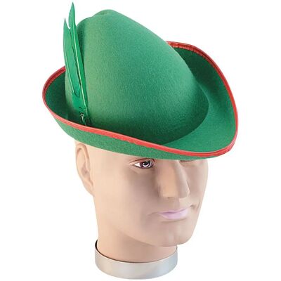 Chapeau Robin Hood en feutre Bristol Novelty - Accessoire de costume adulte Chapeau Robin Hood en feutre Bristol Novelty - Accessoire de costume adulte