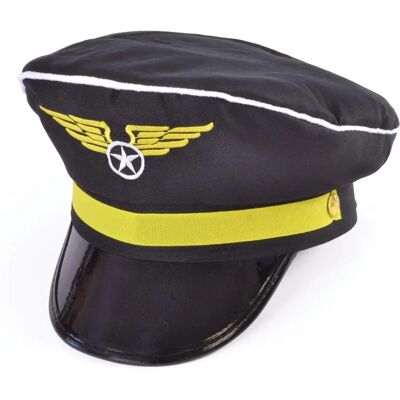 Bristol Novelty Pilot Hatt Svart/Guld - Unisex Bristol Novelty Pilot Hatt Svart/Guld - Unisex