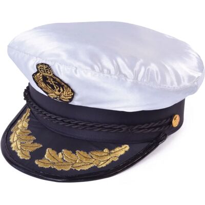 Bristol Novelty Captain Hat - Adult Nautical Sailor Style Bristol Novelty Captain Hat - Adult Nautical Sailor Style