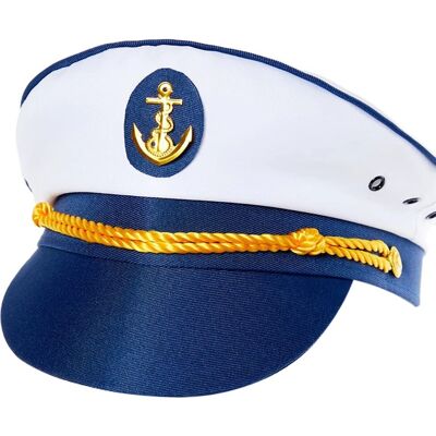 Bristol Novelty Fehér/Kék Lady Captain Kalap - Kalap Bristol Novelty Fehér/Kék Lady Captain Kalap - Kalap