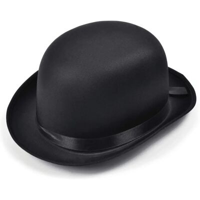 Bristol Novelty Bowler Czarne Satin - Chapeau Bristol Novelty Bowler Czarne Satin - Chapeau