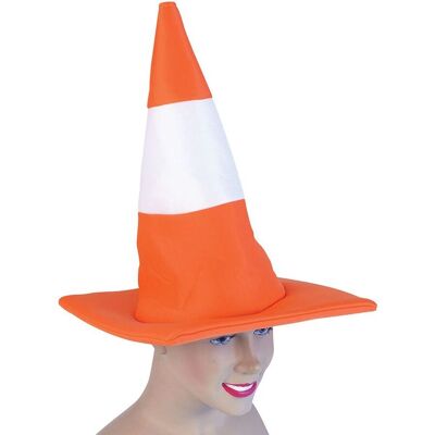 Chapeau cône de circulation Bristol Novelty - Unisexe - Adulte - Orange/Blanc - Publicité Chapeau cône de circulation Bristol Novelty - Unisexe - Adulte - Orange/Blanc - Publicité