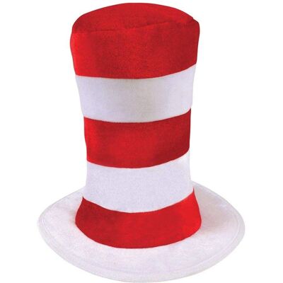 Chapeau haut de forme rayé rouge/blanc - Costume enfant Bristol Novelty - Publicité Chapeau haut de forme rayé rouge/blanc - Costume enfant Bristol Novelty - Publicité