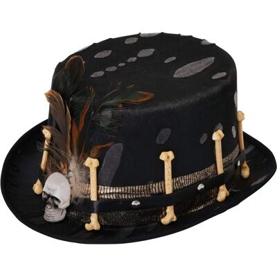 Chapeau haut Bristol Novelty Style Voodoo - Top Hat - Publicité Chapeau haut Bristol Novelty Style Voodoo - Top Hat - Publicité