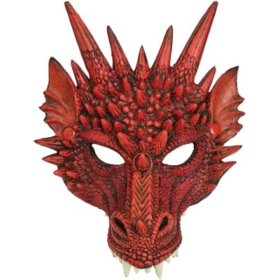 Masque de Dragon Rouge Bristol Novelty - Masque Masque de Dragon Rouge Bristol Novelty - Masque