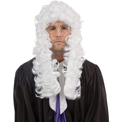 Bristol Novelty Judge Wig - White - Adult - Curly Style Bristol Novelty Judge Wig - White - Adult - Curly Style