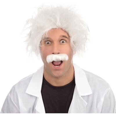 Parrucca Einstein da uomo - Costume di Halloween Parrucca Einstein da uomo - Costume di Halloween