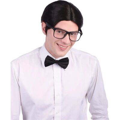 Bristol Novelty Perucas Nerd Uomo - Corto Scuro Costume Bristol Novelty Perucas Nerd Uomo - Corto Scuro Costume