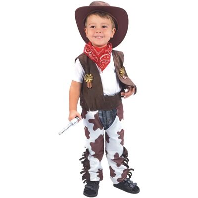 Bristol Novelty Boys Cowboy Toddler Costume - Brown/White - Costume Bristol Novelty Boys Cowboy Toddler Costume - Brown/White - Costume