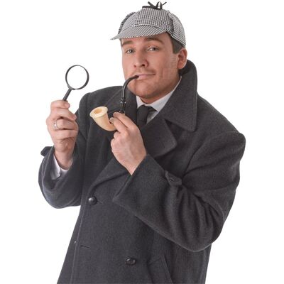 Kit da detective Bristol Novelty - Bianco/Nero/Avorio - Costume Kit da detective Bristol Novelty - Bianco/Nero/Avorio - Costume