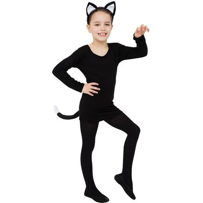 Ensemble de Chat Bristol Novelty Oreilles Noires + Queue - Costume - Publicité Ensemble de Chat Bristol Novelty Oreilles Noires + Queue - Costume - Publicité