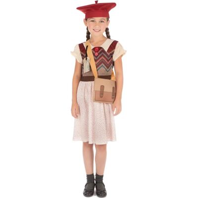 Bristol Novelty Evacuee Schoolgirl Childrens Costume - Costumes Bristol Novelty Evacuee Schoolgirl Childrens Costume - Costumes