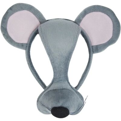 Bristol Novelty Mausmaske auf Stirnband & Sound - Unisex - Grau - Maske Bristol Novelty Mausmaske auf Stirnband & Sound - Unisex - Grau - Maske