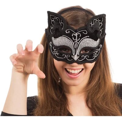 Bristol Novelty Schwarze Katze Maske - Unisex Dekorative Maske für Erwachsene - Maske Bristol Novelty Schwarze Katze Maske - Unisex Dekorative Maske für Erwachsene - Maske