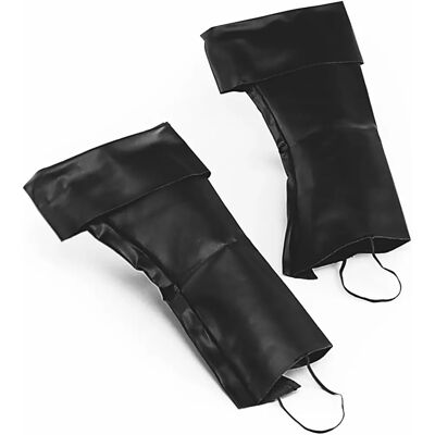 Bristol Novelty Boot Top Covers - Unisex Costume Accessory - Black Bristol Novelty Boot Top Covers - Unisex Costume Accessory - Black