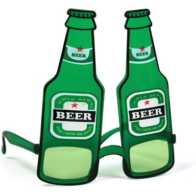 Lunettes Bouteille de Bière Bristol Novelty - Accessoires de Costume Unisex - Vert Lunettes Bouteille de Bière Bristol Novelty - Accessoires de Costume Unisex - Vert