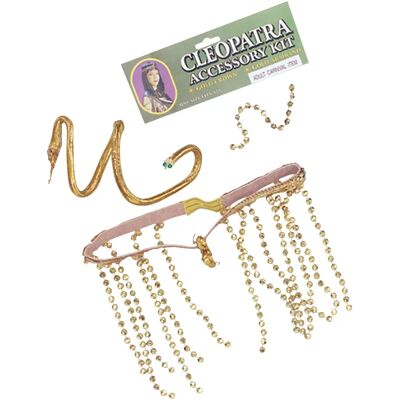 Ensemble d'accessoires de Cléopâtre pour femmes - Halloween - Publicité Ensemble d'accessoires de Cléopâtre pour femmes - Halloween - Publicité