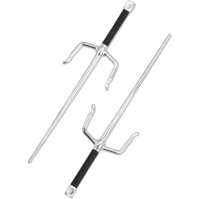 Ninja Tvåkniv - Kostymtillbehör för vuxna - Silver Ninja Tvåkniv - Kostymtillbehör för vuxna - Silver