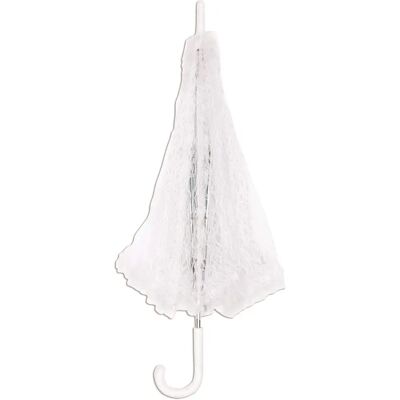 Sombrilla de Encaje Blanca BA533 - Accesorios para Disfraz Sombrilla de Encaje Blanca BA533 - Accesorios para Disfraz