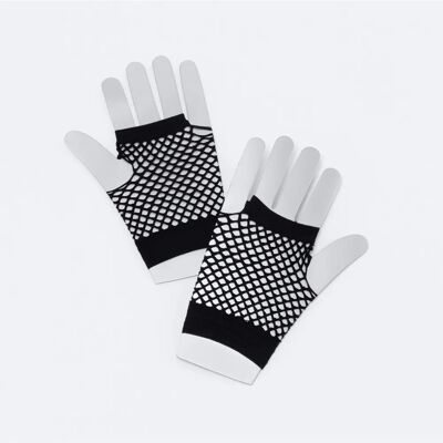 Gants en Résille Courts pour Femmes - Accessoire - Publicité Gants en Résille Courts pour Femmes - Accessoire - Publicité