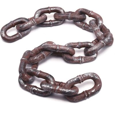 Catena Jumbo Arancione Unisex BA938 - Accessorio Halloween Catena Jumbo Arancione Unisex BA938 - Accessorio Halloween