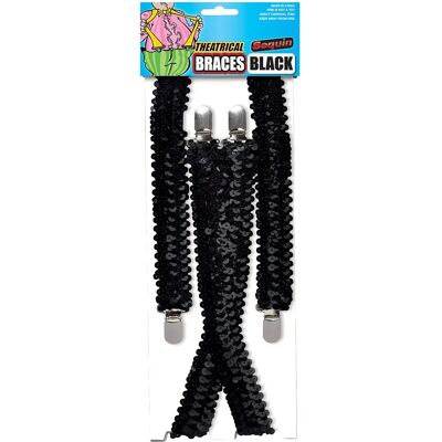Socquettes à sequins noires - Accessoires de costume Socquettes à sequins noires - Accessoires de costume