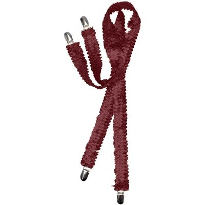 Bristol Novelty Bretelles à Sequins Rouges - Accessoires de Costume pour Adultes Bristol Novelty Bretelles à Sequins Rouges - Accessoires de Costume pour Adultes