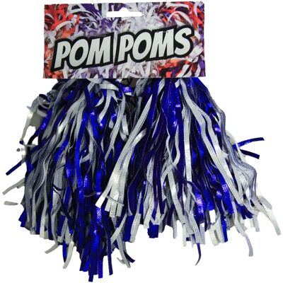 Bristol Novelty Womens Pom Poms Blue White Costume Accessories - Halloween Bristol Novelty Womens Pom Poms Blue White Costume Accessories - Halloween
