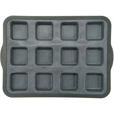 Zenker Fiberglas-Silikon-Kuchenform 12 Quadrate - Backform Zenker Fiberglas-Silikon-Kuchenform 12 Quadrate - Backform