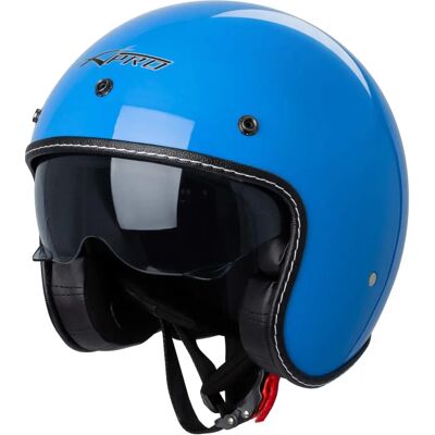 A-PRO - Jet Cafe Racer - Bleu - ECE 22-05 - Casque - Publicité A-PRO - Jet Cafe Racer - Bleu - ECE 22-05 - Casque - Publicité