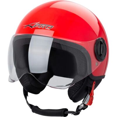 A-PRO - Casco Jet Demi Urban Moto - Rouge - XS - Helmet - Publicité A-PRO - Casco Jet Demi Urban Moto - Rouge - XS - Helmet - Publicité